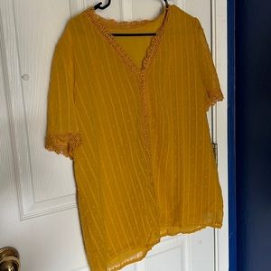 Mustard yellow blouse